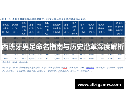 西班牙男足命名指南与历史沿革深度解析 西班牙男足命名指南与历史沿革深度解析