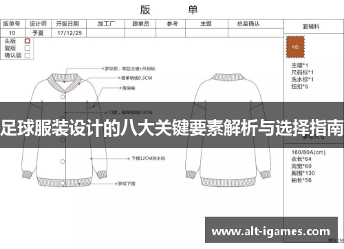足球服装设计的八大关键要素解析与选择指南